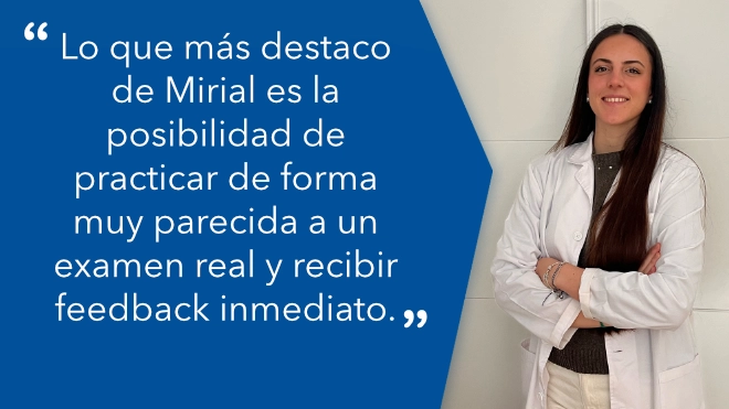 Dra. Paula Verde, médico y estudiante del MIR: 